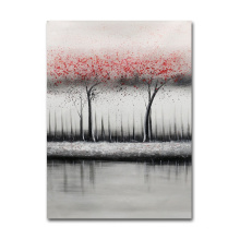 Modern Abstract Mangrove Forest Landscape Oil Painting For Living Room